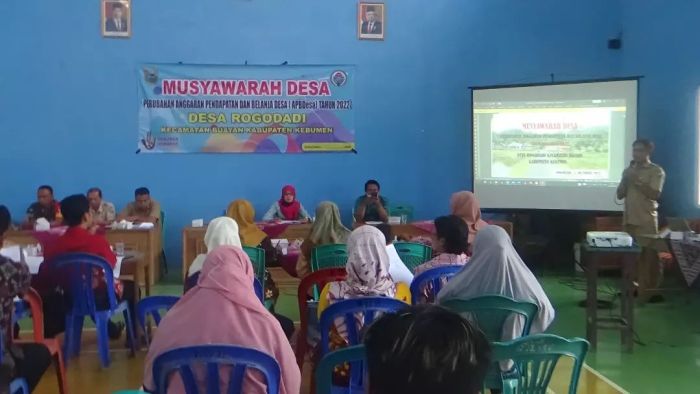 Musdes Penetapan Perubahan APBDES TA 2022 Desa Rogodadi