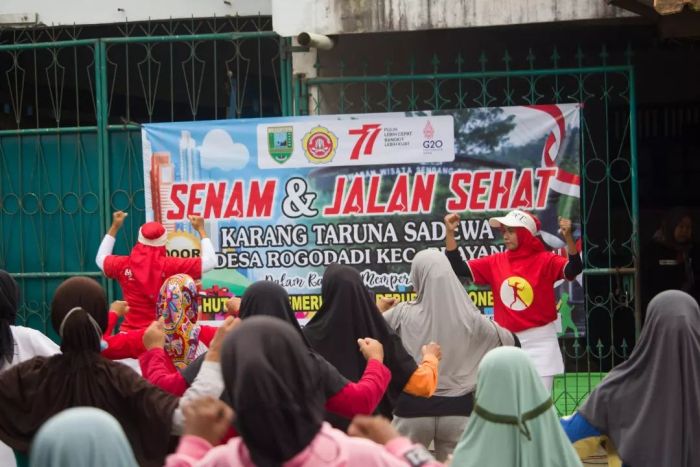 Senam & Jalan Santai Memperingati HUT Ke 77 Kemerdekaan Republik Indonesia