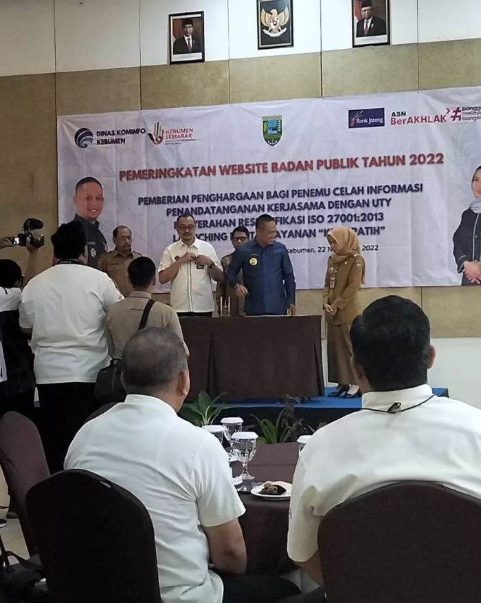 Pemkab Kebumen Adakan Pemeringkatan Website Badan Publik Tahun 2022